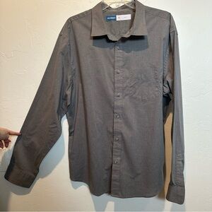 Old Navy Gray Casual Button Down Shirt Long Sleeves